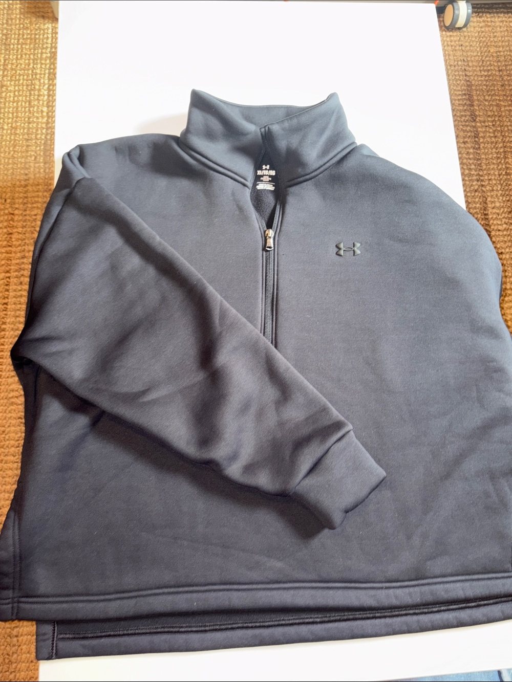 Under Armour Black Quarter-Zip Performance Pullover
